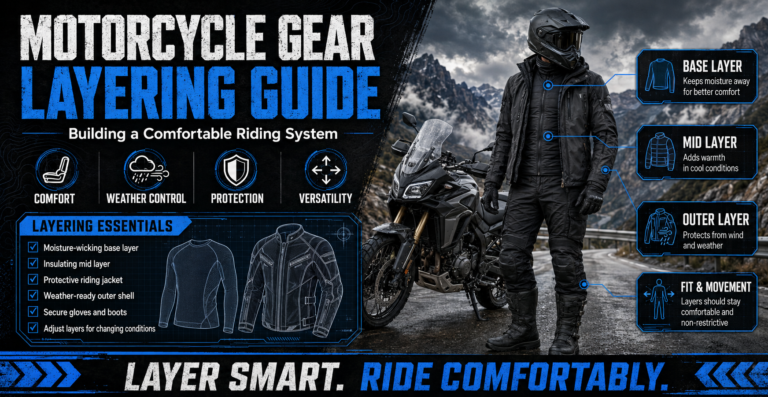 Motorcycle Gear Layering Guide: Building a Comfortable Riding System
