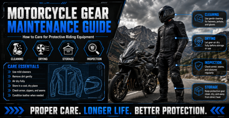 Motorcycle Gear Maintenance Guide: How to Care for Protective Riding Equipment