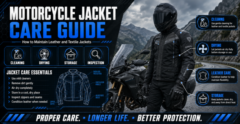Motorcycle Jacket Care Guide: How to Maintain Leather and Textile Jackets