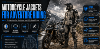 Motorcycle Jackets for Adventure Riding: Protection for On-Road and Off-Road Trips