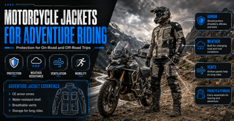 Motorcycle Jackets for Adventure Riding: Protection for On-Road and Off-Road Trips