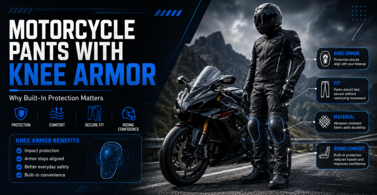 Motorcycle Pants with Knee Armor: Why Built-In Protection Matters