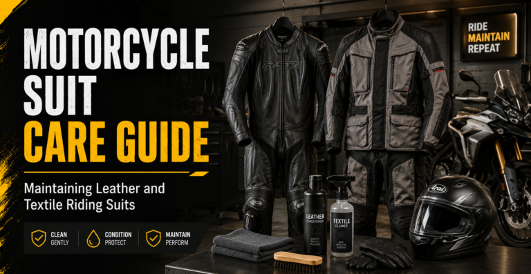 Motorcycle Suit Care Guide: Maintaining Leather and Textile Riding Suits