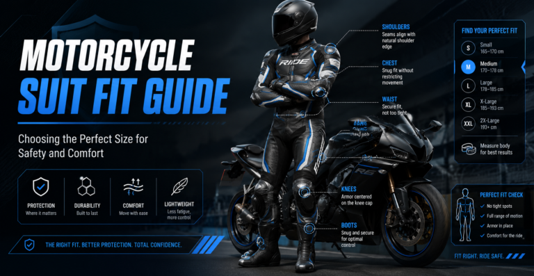 Motorcycle Suit Fit Guide: Choosing the Perfect Size for Safety and Comfort