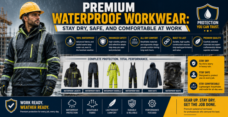 Premium Waterproof Workwear: Stay Dry, Safe, and Comfortable at Work