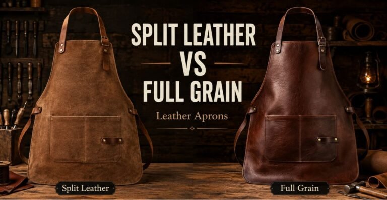 Split Leather vs Full Grain Leather Aprons: Understanding the Differences
