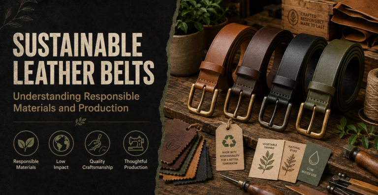 Sustainable Leather Belts: Understanding Responsible Materials and Production