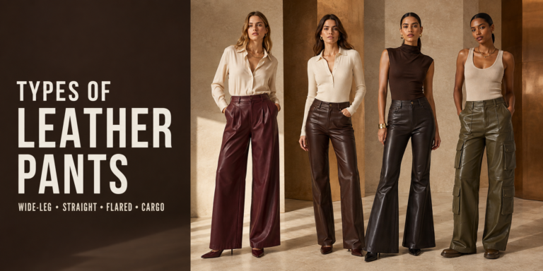 Types of Leather Pants: Wide-Leg, Straight, Flared, Cargo, and More