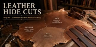 Understanding Leather Hide Cuts for Belts Manufacturing: Why the Cut Matters
