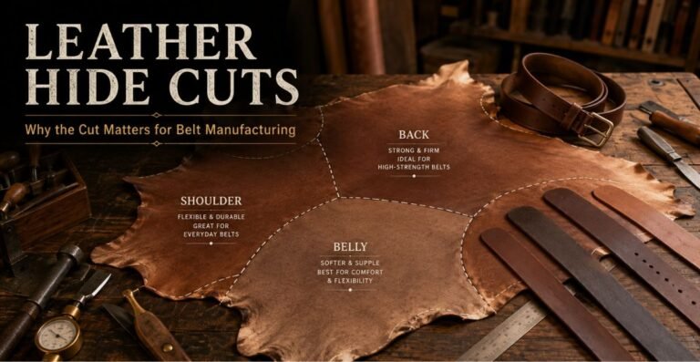 Understanding Leather Hide Cuts for Belts Manufacturing: Why the Cut Matters