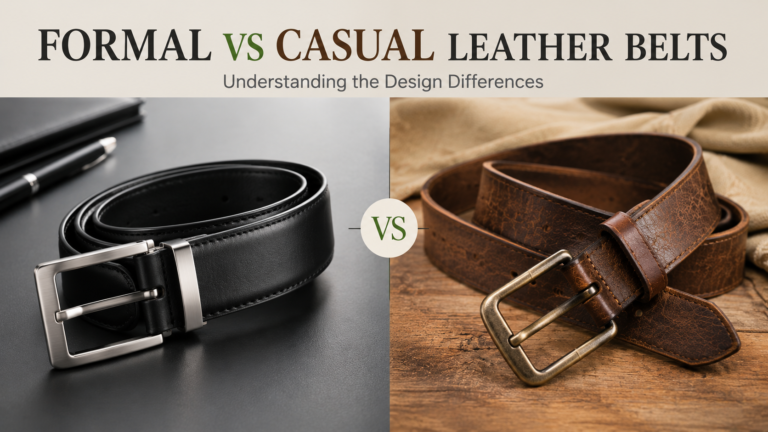 Formal vs. Casual Leather Belts: Design Differences