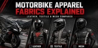 Motorbike Apparel Fabrics Explained: Leather, Textile, and Mesh Compared