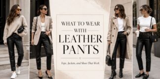 What to Wear With Leather Pants: Tops, Jackets, and Shoes That Work