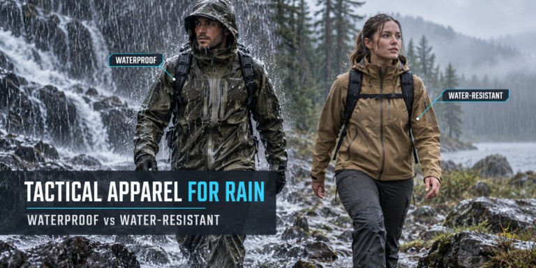 Tactical Apparel for Rain: Waterproof and Water-Resistant Options Explained