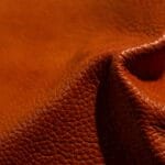 Luxury leather samples close-up.