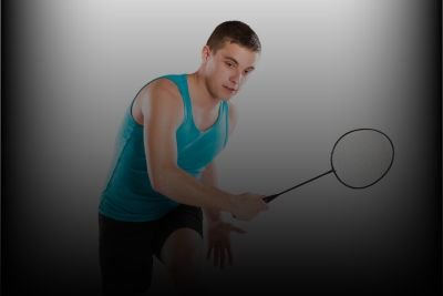 Badminton player making a beautifull pouse.