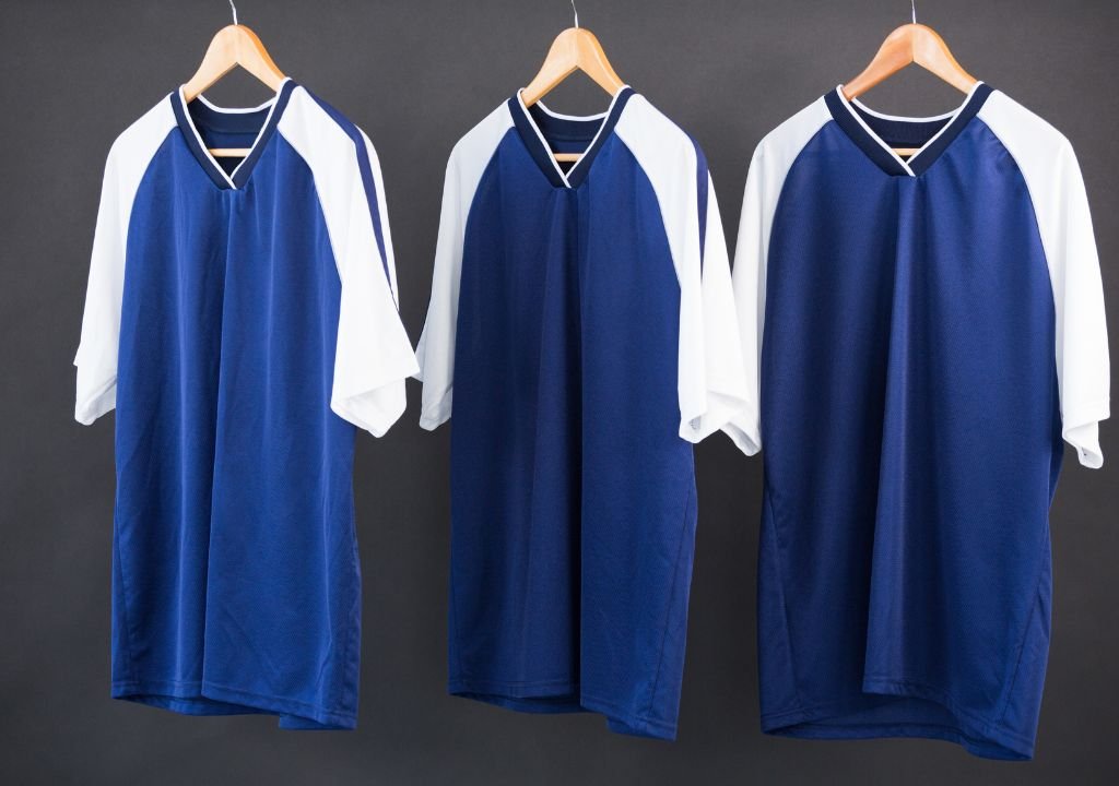 football jersey hanging on the rope