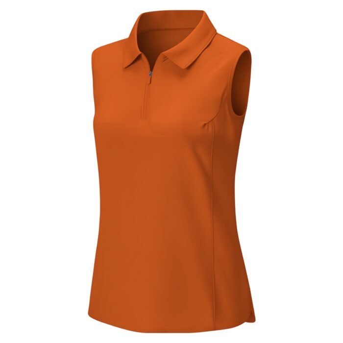 Women’s badminton lightweight vest shirt in orange