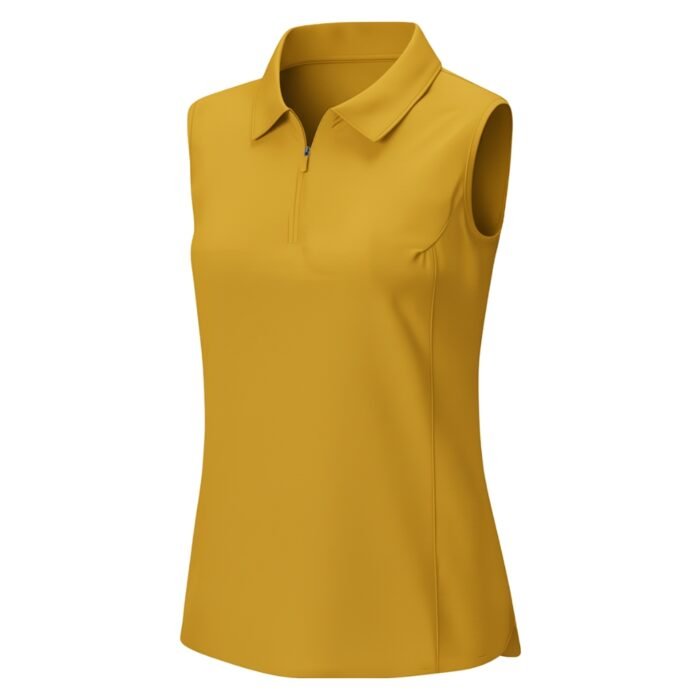 Women’s badminton lightweight vest shirt in yellow