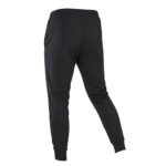 Black men’s rugby training joggers with an elastic waistband and tapered legs.