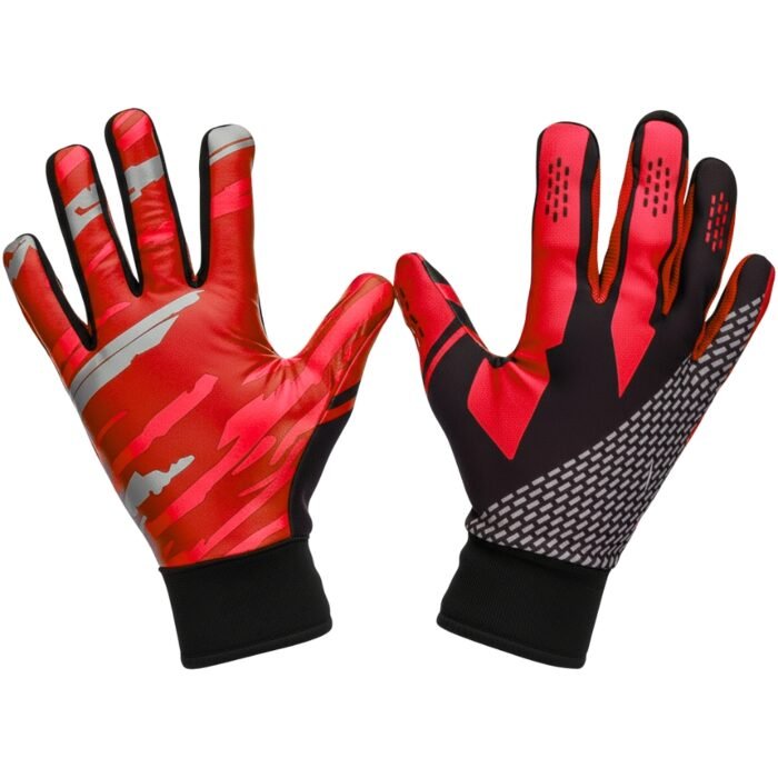 Basketball training gloves pair with grip padding and finger openings shown from side view.