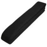 A folded black martial arts belt.