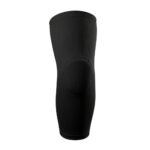 Black padded MMA arm sleeves with reinforced elbow protection.