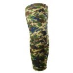 Camo MMA padded arm sleeve with reinforced elbow protection and snug training fit