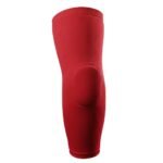 MMA padded arm sleeves red reinforced elbow protection snug fit
