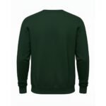 Dark green crewneck sweatshirt with long sleeves on a white background