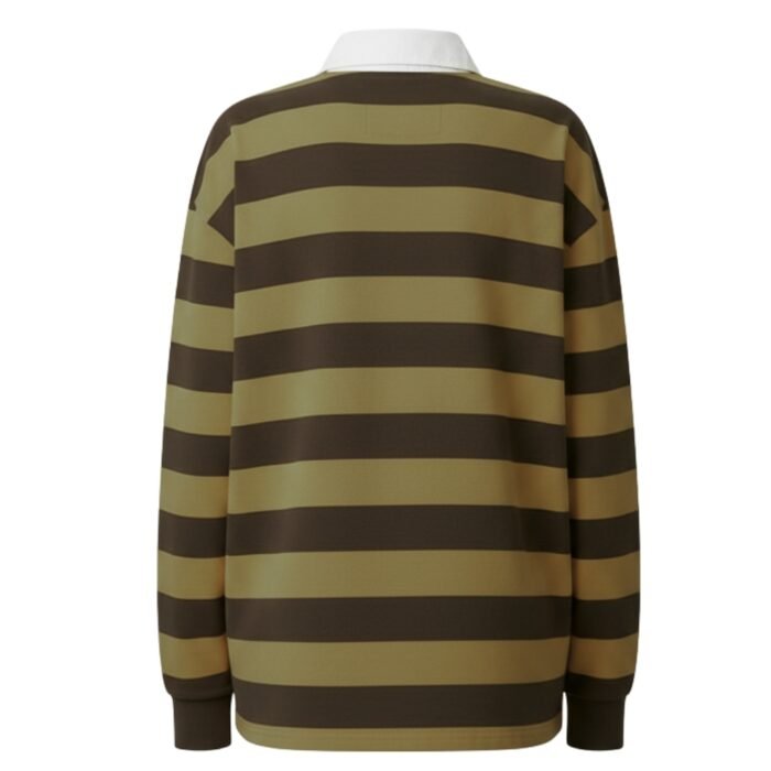 Womens Rugby Long Sleeve Shirt for Style and Comfort - Image 3