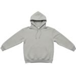 Women’s basketball hoodie shown from the front on a female model, highlighting the hood, kangaroo pocket, and relaxed athletic fit.