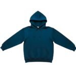 Women’s basketball hoodie shown from the front on a female model, highlighting the hood, front pocket, and relaxed athletic fit on a plain background.