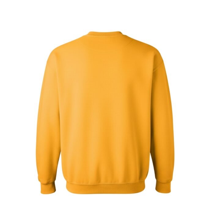 Back view of men’s basketball fleece sweatshirt on model, showing full rear design and fit.