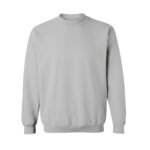 Front view of men’s basketball fleece sweatshirt on model, showing relaxed athletic fit and chest area.