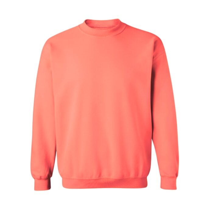 Front view of men’s basketball fleece sweatshirt on model, showing full body fit and straight hem.