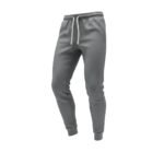 Full front view of black soccer sweatshirt with crew neck and long sleeves on a plain background.