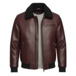 Leather Bomber Jacket – Modern Faux Leather Jacket for Men