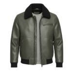 Leather Bomber Jacket – Modern Faux Leather Jacket for Men - Image 7