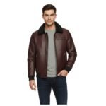 Leather Bomber Jacket – Modern Faux Leather Jacket for Men - Image 2