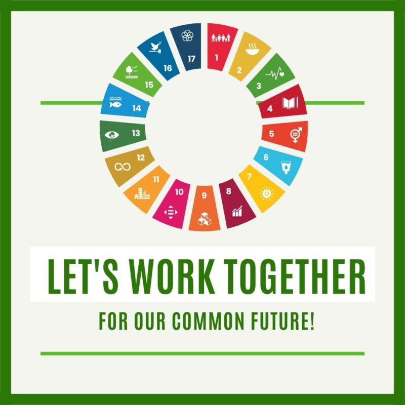 Sustainability target concept showing environmental goals and eco-friendly commitments