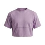 Men’s light purple athletic crop top, front view.