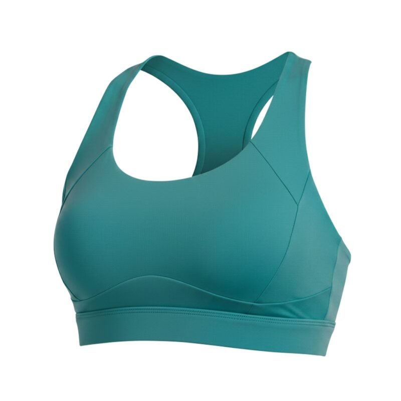 Running sports bras, front view.
