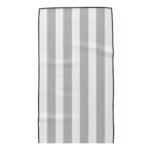 Badminton towel made from soft, absorbent cotton, folded neatly to show a small logo icon on a plain background.