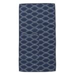 Badminton towel made from soft, absorbent cotton, folded to show the logo icon on a plain background.