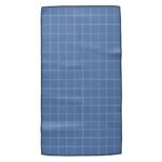 Soft, absorbent cotton badminton towel folded to clearly show a small logo icon on a plain background.