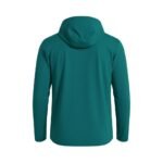 Back view of a basketball lightweight jacket laid flat, showing the full back panel, long sleeves, and clean hemline.