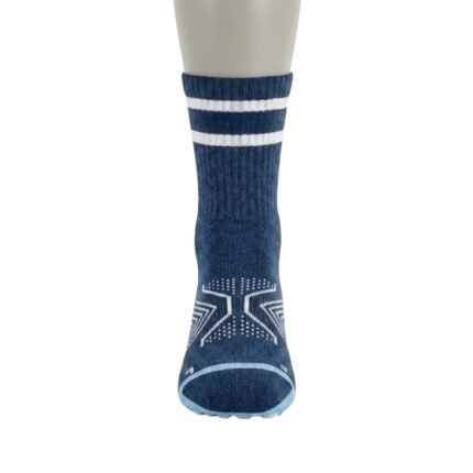 Front view of best hiking socks displayed on a plain background.