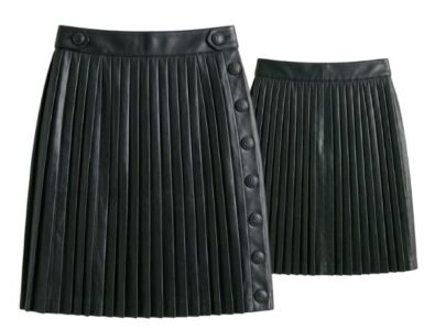 Custom leather skirts designed and manufactured for fashion brands