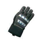 Dark gray work glove, front product view on plain background.